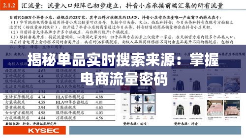 揭秘單品實(shí)時(shí)搜索來源：掌握電商流量密碼