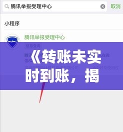 《轉(zhuǎn)賬未實時到賬，揭秘原因及應(yīng)對策略》