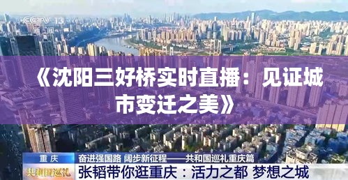《沈陽三好橋?qū)崟r直播：見證城市變遷之美》