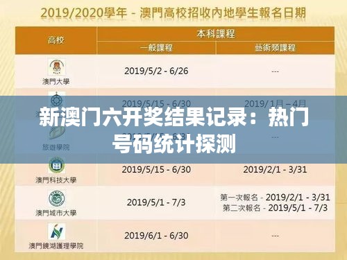 新澳門六開(kāi)獎(jiǎng)結(jié)果記錄：熱門號(hào)碼統(tǒng)計(jì)探測(cè)