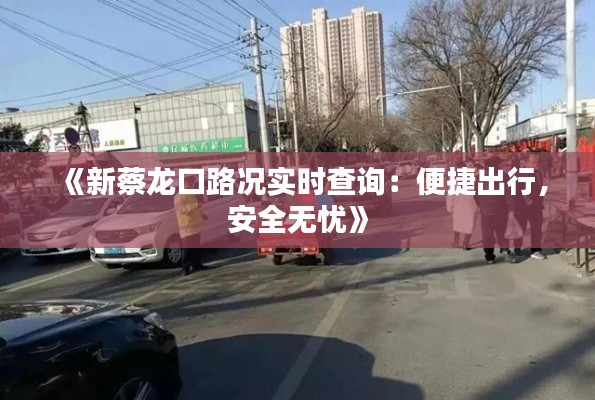 《新蔡龍口路況實時查詢：便捷出行，安全無憂》