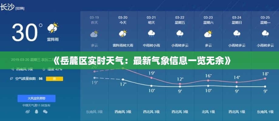 《岳麓區(qū)實(shí)時(shí)天氣：最新氣象信息一覽無(wú)余》