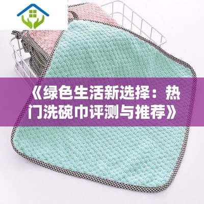《綠色生活新選擇：熱門洗碗巾評測與推薦》