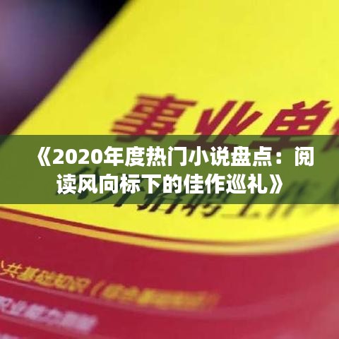 《2020年度熱門小說盤點：閱讀風(fēng)向標(biāo)下的佳作巡禮》