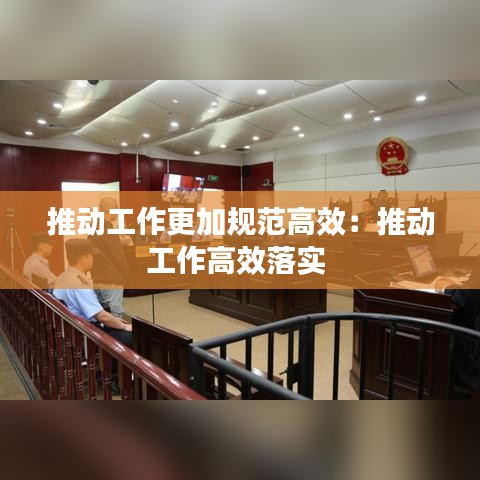 推動工作更加規(guī)范高效：推動工作高效落實(shí) 