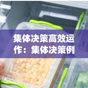 集體決策高效運(yùn)作：集體決策例子 