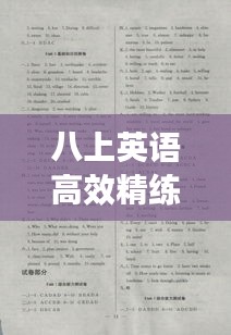 八上英語高效精練答案：高效精練八年級上冊英語 