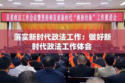 落實(shí)新時(shí)代政法工作：做好新時(shí)代政法工作體會(huì) 