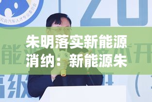 朱明落實(shí)新能源消納：新能源朱總 