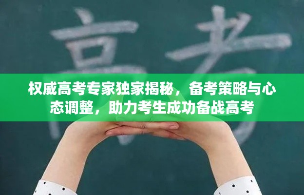權(quán)威高考專家獨家揭秘，備考策略與心態(tài)調(diào)整，助力考生成功備戰(zhàn)高考