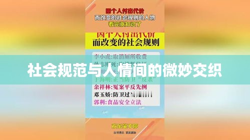 社會規(guī)范與人情間的微妙交織