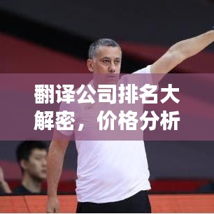 翻譯公司排名大解密，價格分析與比較