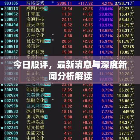 今日股評，最新消息與深度新聞分析解讀