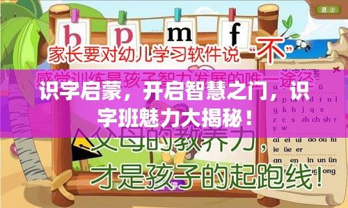 識(shí)字啟蒙，開啟智慧之門，識(shí)字班魅力大揭秘！