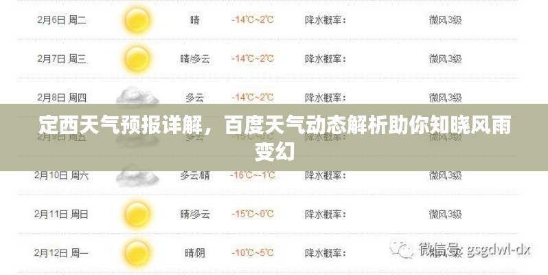 定西天氣預(yù)報(bào)詳解，百度天氣動(dòng)態(tài)解析助你知曉風(fēng)雨變幻