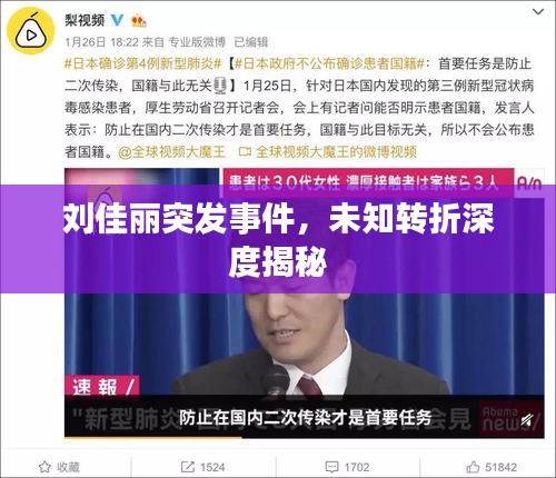 劉佳麗突發(fā)事件，未知轉(zhuǎn)折深度揭秘