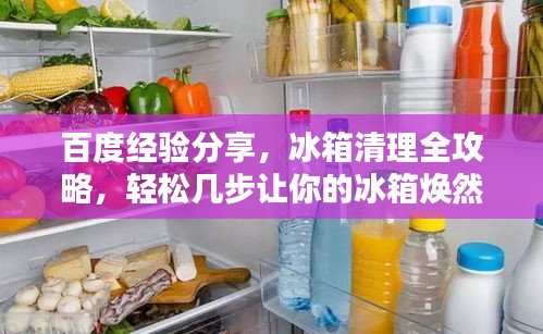 百度經(jīng)驗分享，冰箱清理全攻略，輕松幾步讓你的冰箱煥然一新！