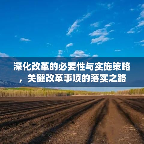 深化改革的必要性與實(shí)施策略，關(guān)鍵改革事項(xiàng)的落實(shí)之路
