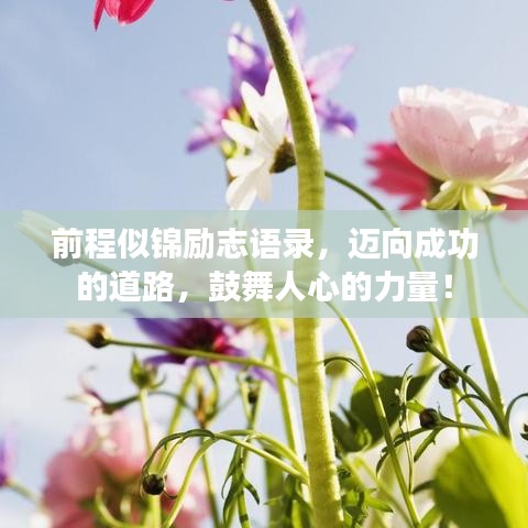前程似錦勵志語錄，邁向成功的道路，鼓舞人心的力量！