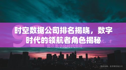 時空數據公司排名揭曉，數字時代的領航者角色揭秘