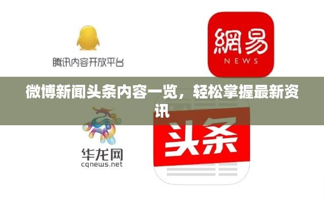 微博新聞頭條內(nèi)容一覽，輕松掌握最新資訊