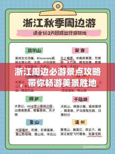 浙江周邊必游景點攻略，帶你暢游美景勝地