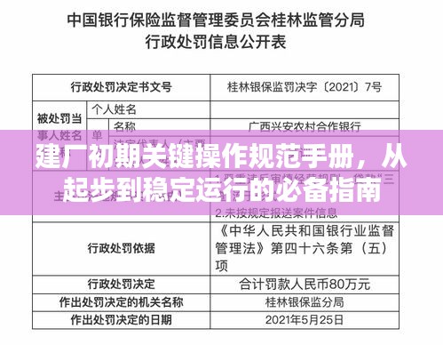 建廠初期關鍵操作規(guī)范手冊，從起步到穩(wěn)定運行的必備指南