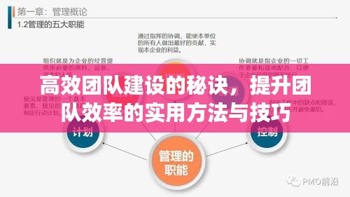 高效團隊建設的秘訣，提升團隊效率的實用方法與技巧