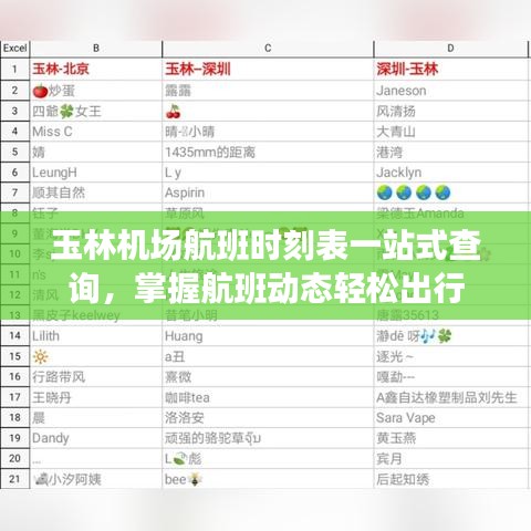 玉林機場航班時刻表一站式查詢，掌握航班動態(tài)輕松出行